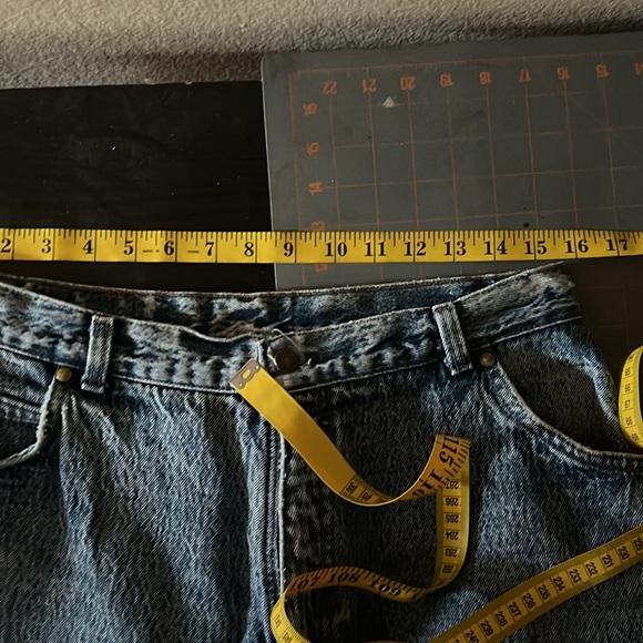 Levi's Classic vintage Orange tab Blue acid wash Jeans‎ size 18 - Picture 7 of 13